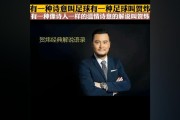 “足球解说诗人”贺炜看了多少书(贺炜：足球诗人与阅读)